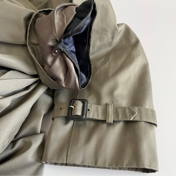 Lauren Ralph Lauren mens trench coat tan size 42R double breasted zip out liner - Picture 7 of 11